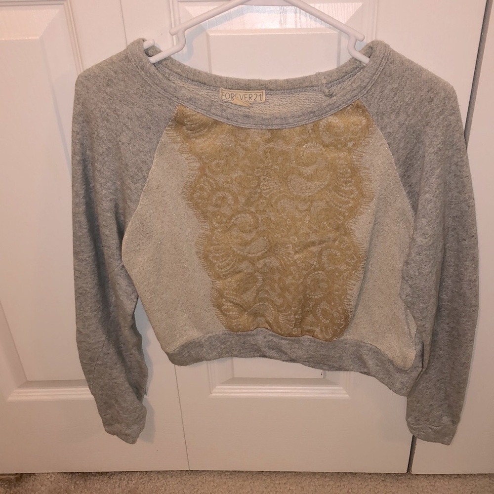 Forever 21 cropped crew neck